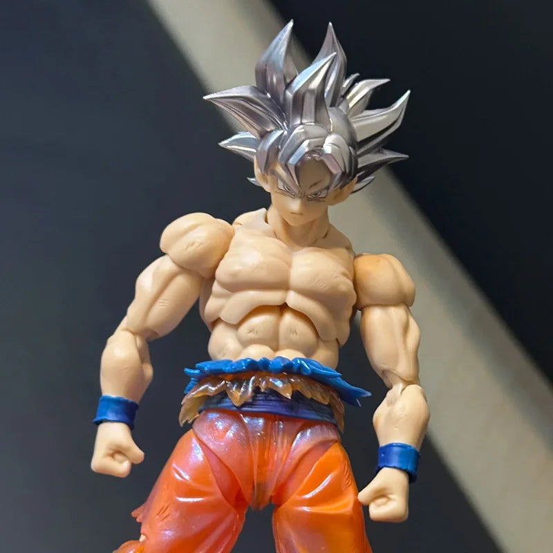 In Stock BANDAI S.H.Figuarts Series Son Goku Ultra Instinct Articulated Action Figure PVC Material Transcendent Limit Break Form