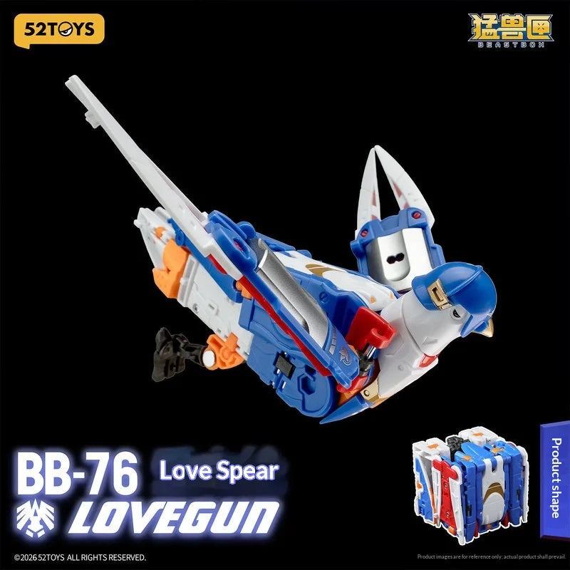 52TOYS BEASTBOX BB-76 Lovegun Peace Pigeon Transforming Mecha Robot Action Figure Collectible Gift For Anime Fans And Collectors