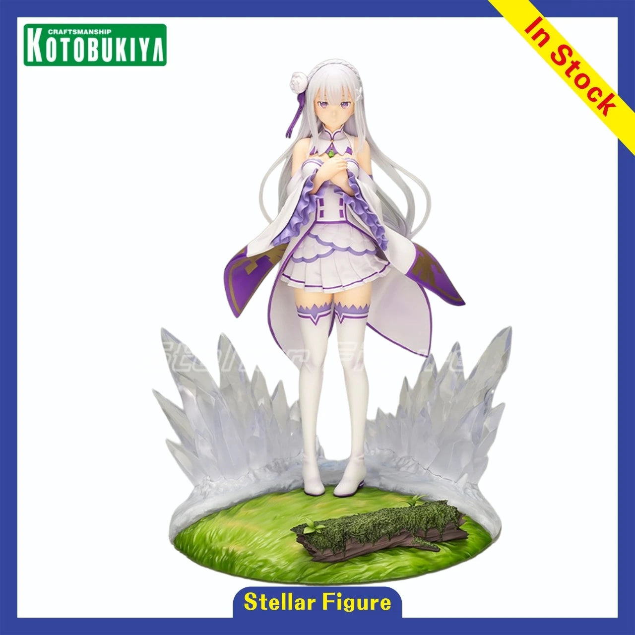【SF】In Stock Kotobukiya Re: Life in Another World From Scratch Emilia 1/7 Scale Figure Model Toys Gifts