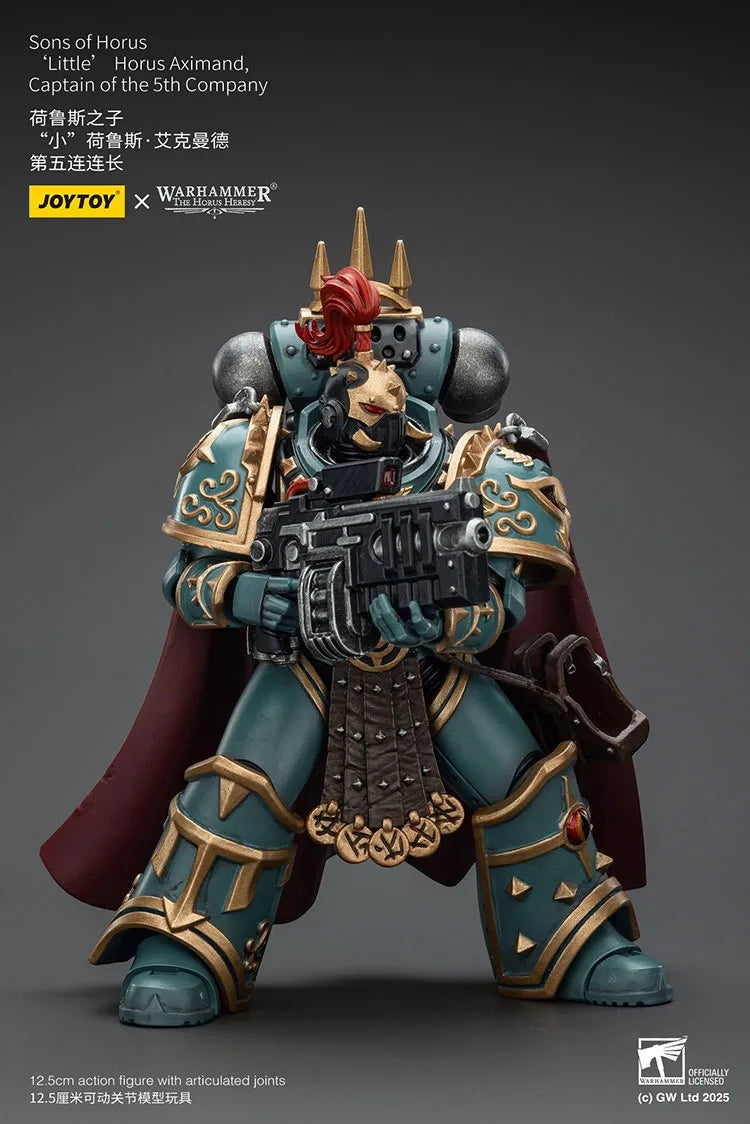 JOYTOY Warhammer "The Horus Heresy" Sons of Horus 'Little’Horus Aximand,Captain of the 5th Company Action Figures Doll Collect