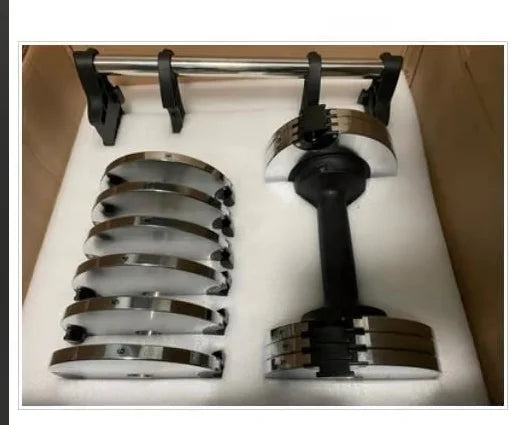 Hantelset mit verstellbaren Gewichten, neues Design, für Fitnessstudio und Fitness, freie Gewichte, 4-kg-Schritte