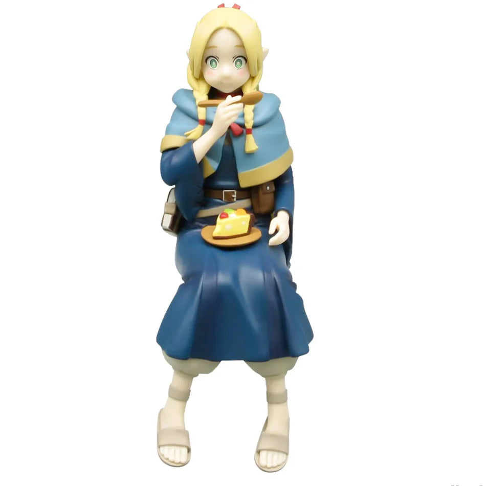 13-15CM Anime Dungeon Laios And Meshi Marcille Donato Figure sit Delicious in Dungeon PVC Model Toy Gift Action Figure Doll