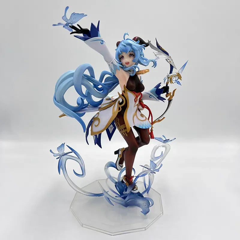 Mobile Game Furina Anime Ganyu Beautiful Girl Genshin Impact Figures Hu Tao Action Figure PVC Collection Birthday Decoration Toy
