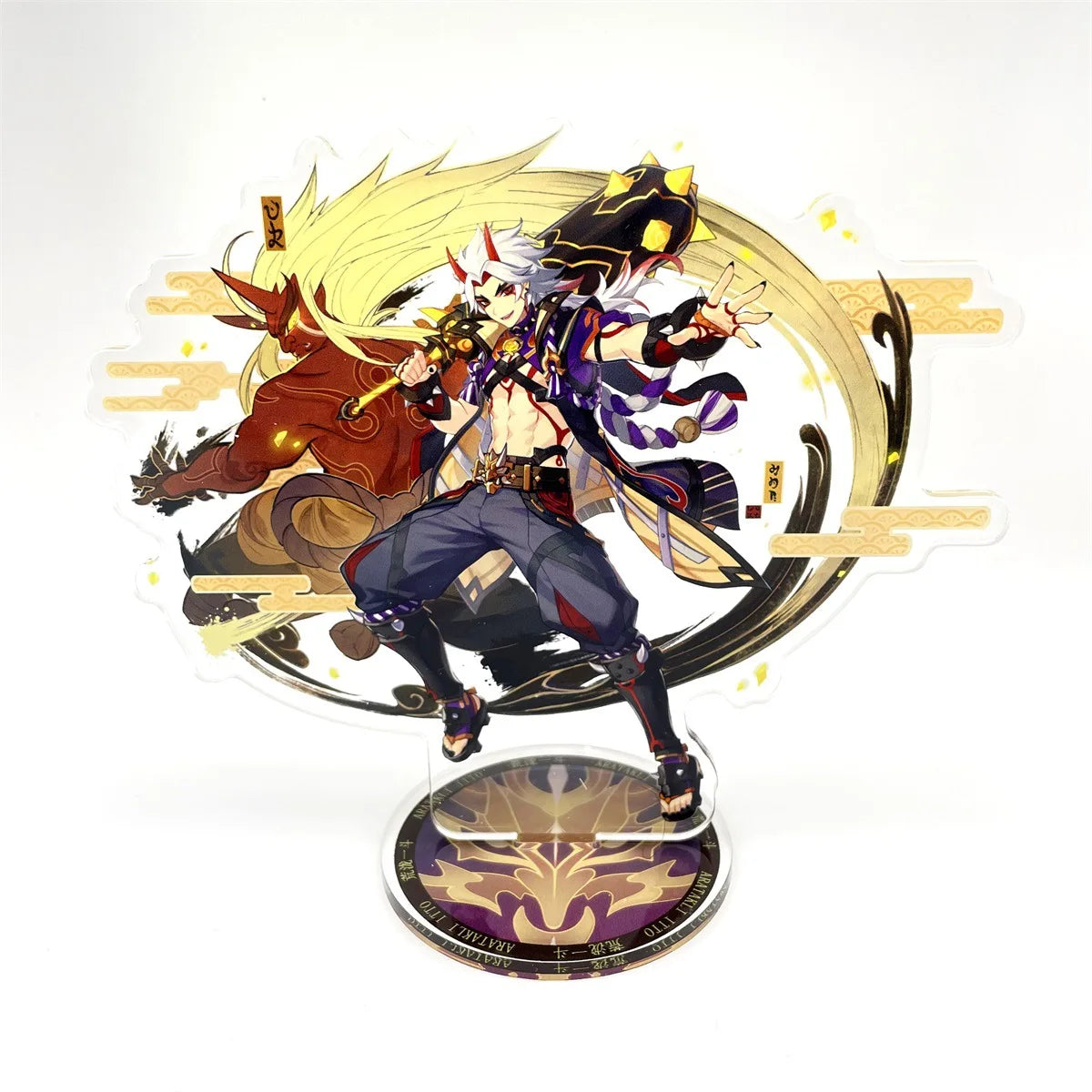 Anime Figur Genshin Impact Furina Arlecchino Xiao Yae Miko Yelan Acryl Stand Modell Platte Schreibtisch Dekor Stehende Zeichen Fans Geschenk