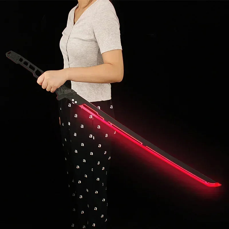 108cm/42.52in Cyberpunk Lightsaber Ghost Walker GRAY RAVEN Sirius Toy Katana Cosplay Display With Strap Game Peripheral Boy Gift