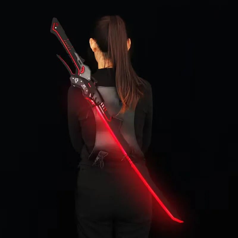 108cm/42.52in Cyberpunk Lightsaber Ghost Walker GRAY RAVEN Sirius Toy Katana Cosplay Display With Strap Game Peripheral Boy Gift