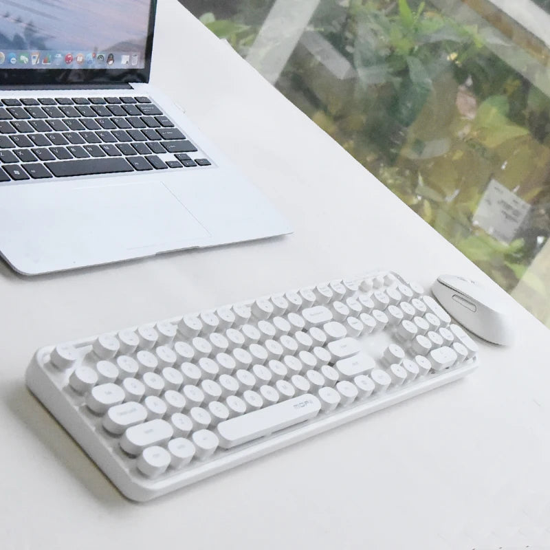 Colorful Sweet Wireless Keyboard And Mouse Set - Combo Pack for Sweet Home Decor And Personal Use