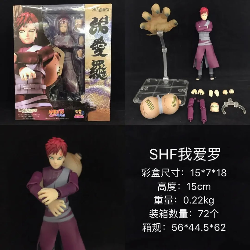 9 types Shippuden Shf Uzumaki Rasengan Action Figures Movable Joints Face Change Dolls Anime Figurines Models Toys Gifts
