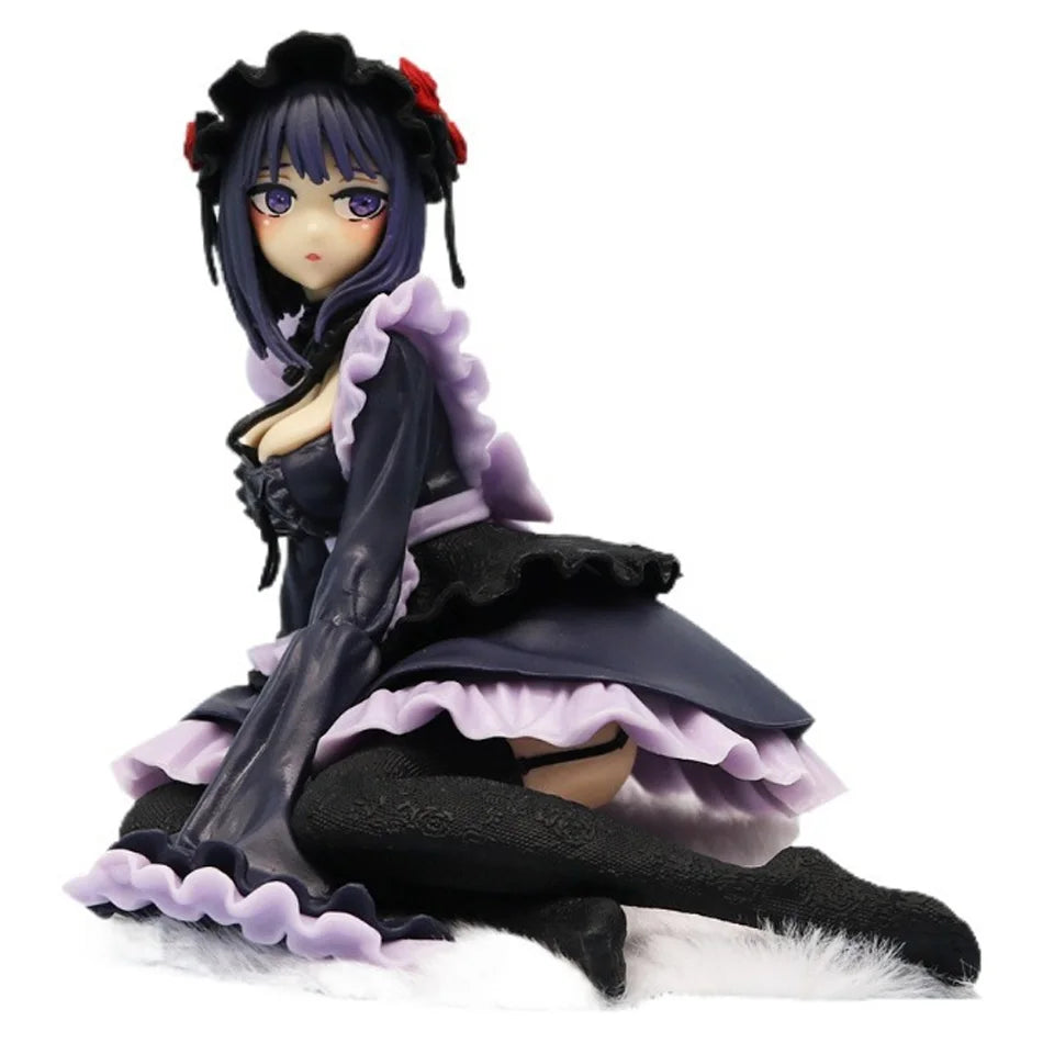My Dress-Up Darling Two Anime Figure Standing And Sitting Black Maid Outfit Kitagawa Marin Action Figure Collection Model Toys