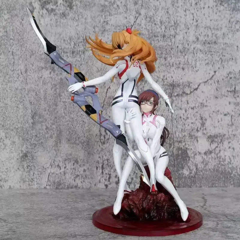 New Neon Genesis Evangelion Asuka Mari Makinami Illustrious anime peripherals creative desktop model car chassis ornament gifts