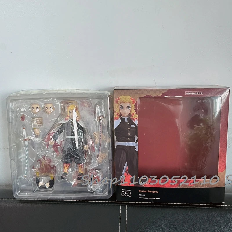 Figma Demon Slayer Figure Kimetsu no Yaiba Rengoku Kyoujurou 553 Gift Collection Model Toys