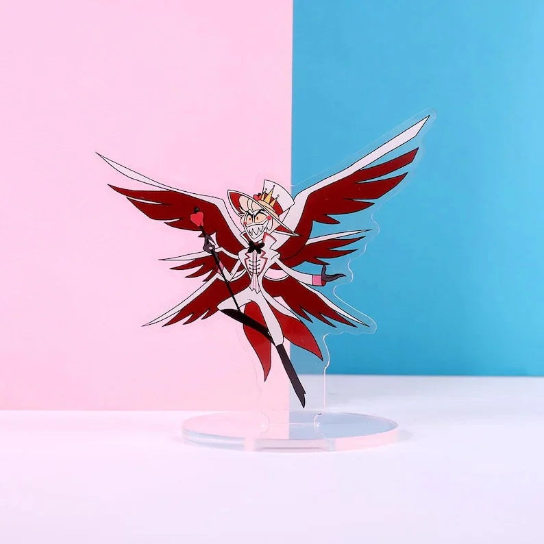 Acrylic Standing Plates 15cm Acrylic Standing Plates for Kimono version Hazbin Hotel Alastor 3 Vees Charlie Desktop Ornament