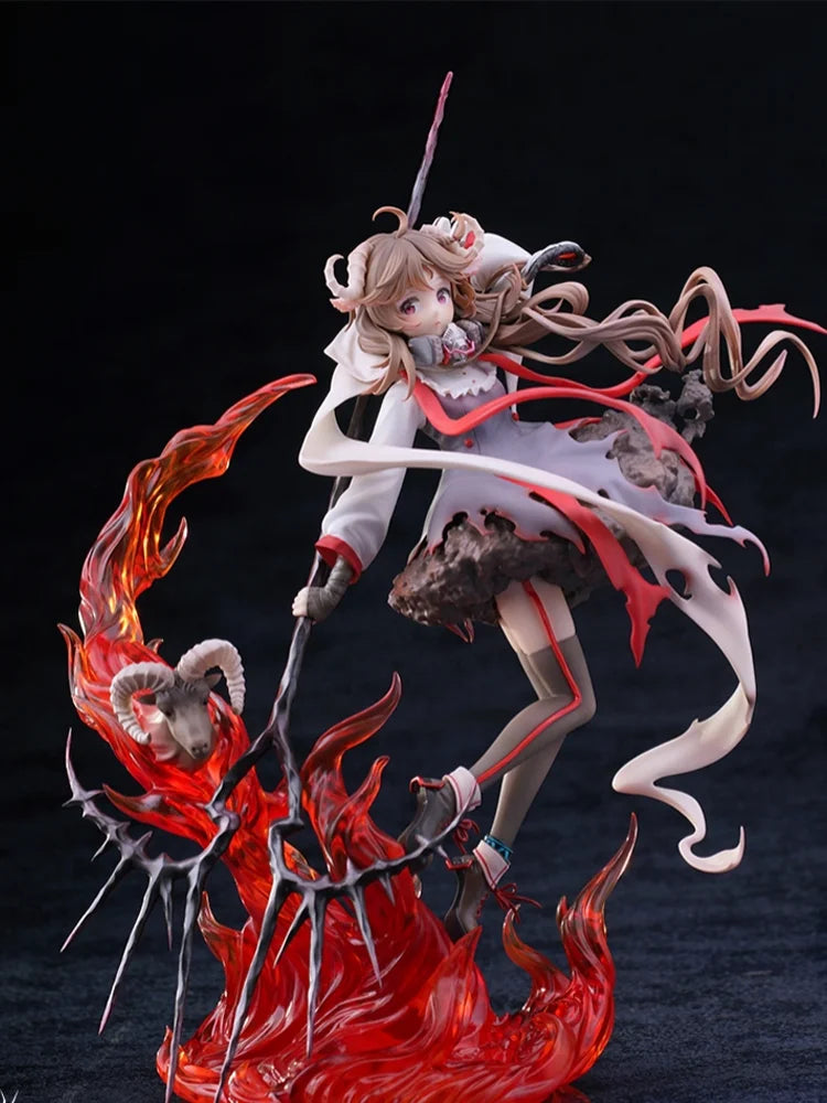 29cm Anime GK Statue Arknights Eyjafjalla Woolly Lamb Ver. Collectible PVC Figure Desktop Display Model for Fans