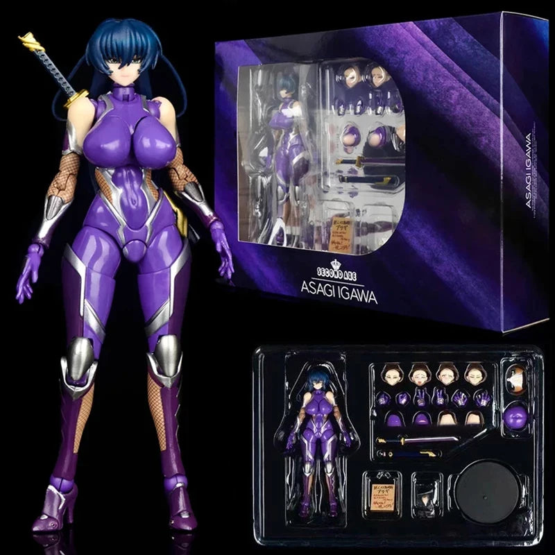Taimanin RPGX Ingrid Beach Empress Anime Figure SECOND AXE Yukikaze Mizuki/Asagi/Sakura Igawa Action Figure Model Doll Toys 32cm