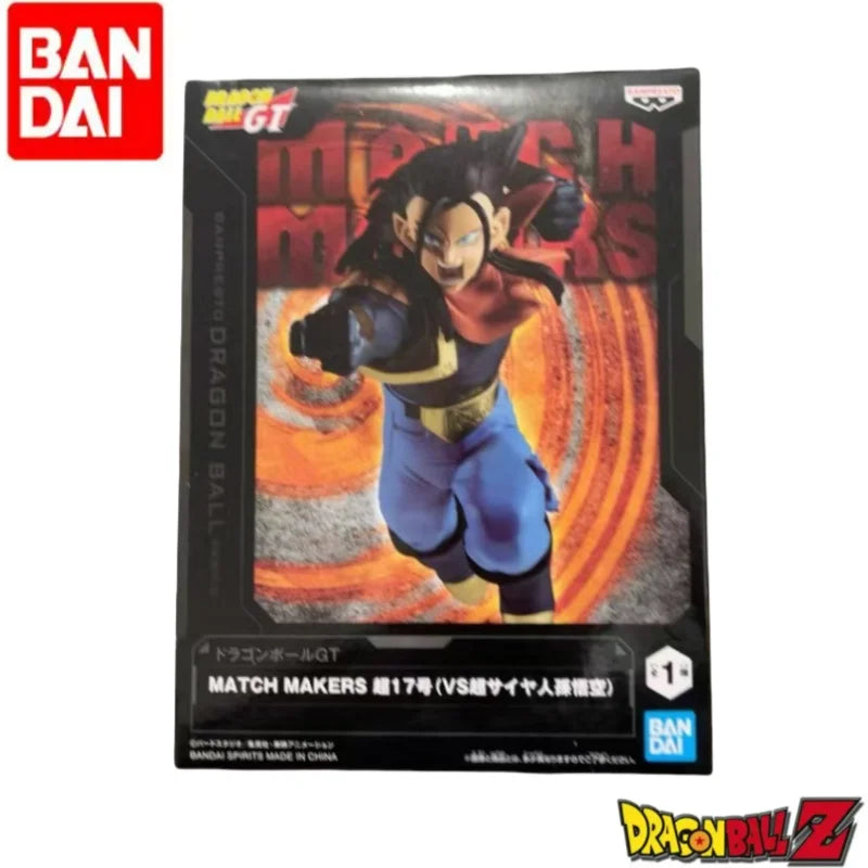 In Stock Bandai Original Dragon Ball Banpresto Son Goku Super 17 Figurine Model Ornaments Statue Holiday Gifts Anime Merchandise
