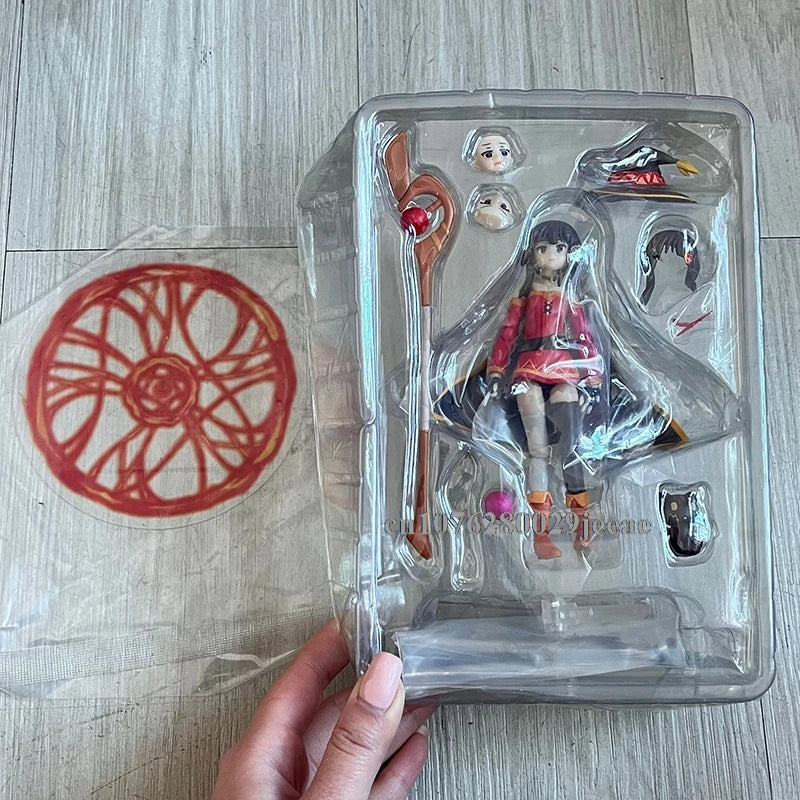 Figma 407 Figur KonoSuba Gottes Segen für diese wunderbare Welt Anime-Figur Megumin-Figuren Niedliche Statue Sammlermodell Spielzeug