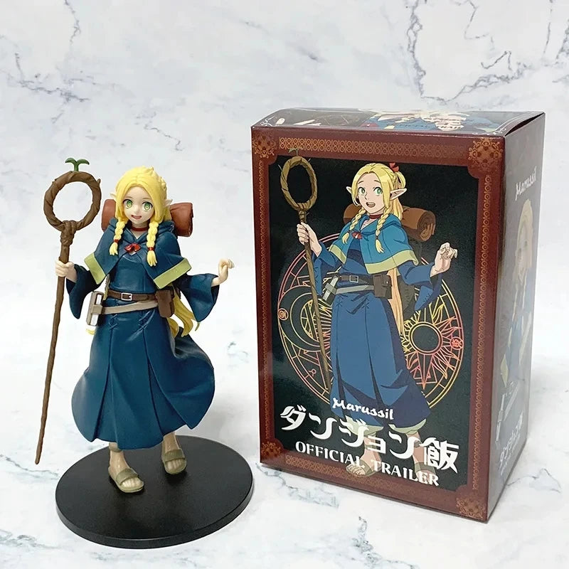 17CM Аниме Dungeon Meshi Marcille Donato Фигура Стоящ Вкусно в Dungeon Модел Екшън Фигурка Кукла PVC Играчка Подарък