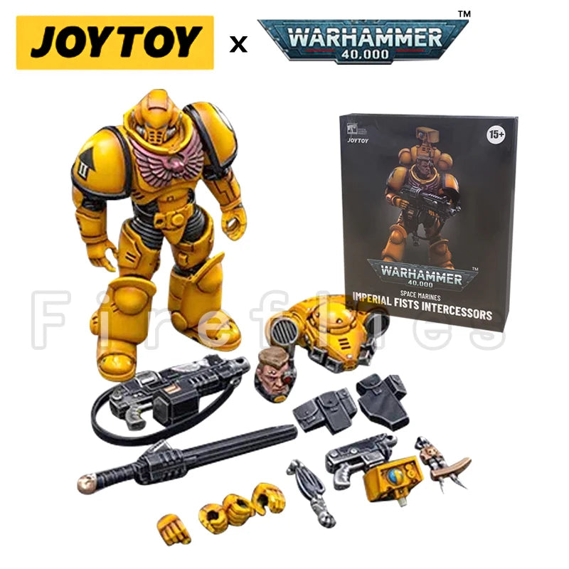 1/18 JOYTOY Action Figure (4PCS/SET) 40K Fists Intercessors Anime Collection Model Toy