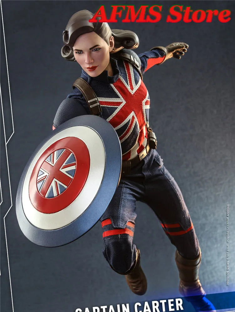 Original Hot Toys TMS059 1/6 Scale Collectible Figure Captain Carter Full Set  12Inch Women Soldier Action Figures Model Toys