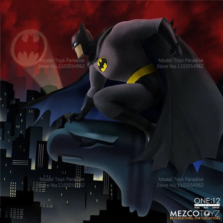 Mezco 1/12 Collectible Toys Batman Soldier Animated Version Dark Knight Super Hero 6Inch Action Figure Model Gifts
