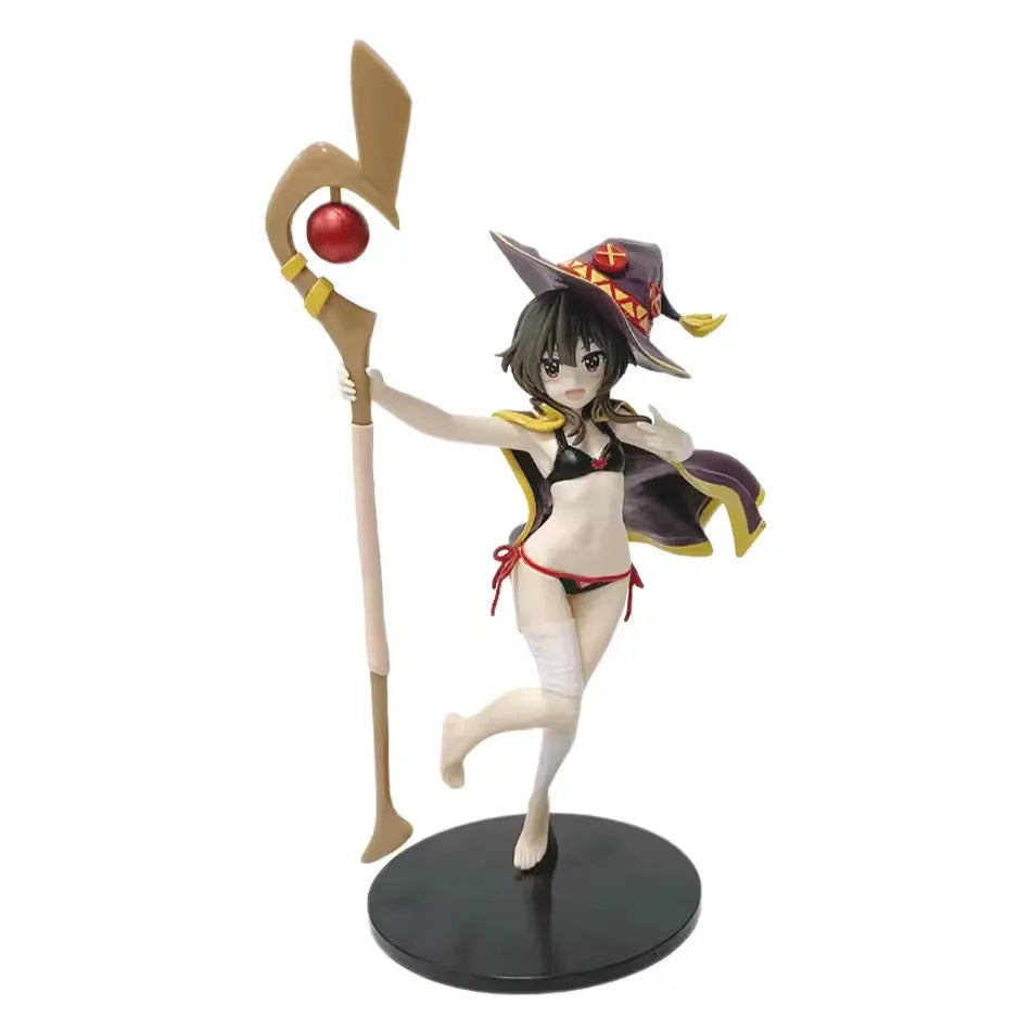 24cm Anime Figure God's Blessing On This Wonderful World Megumin Swimsuit PVC Action Figure Model Toyste Figurine For Girls Gift