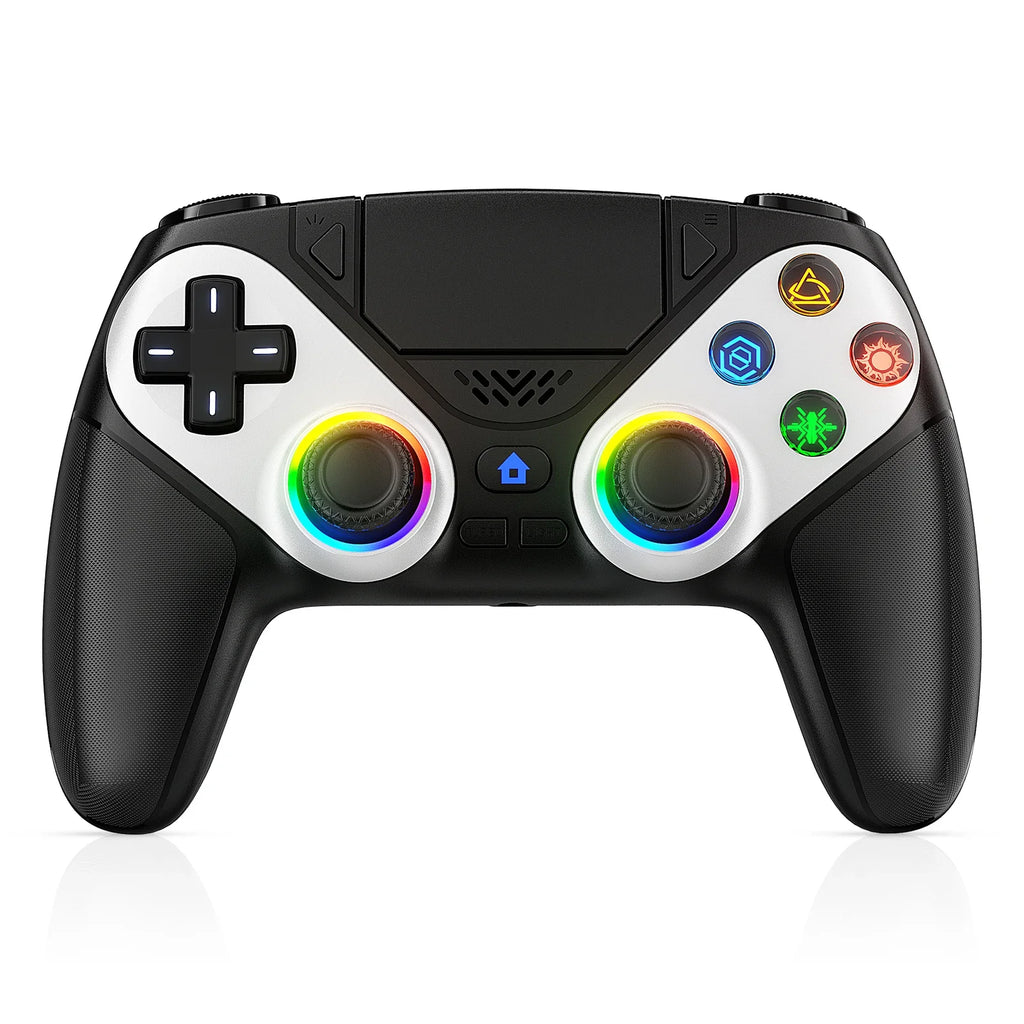 Controller for PS5/PC Gamepads Game Joystick Handle W/ RGB Light Hall Effect Triggers Turbo Vibration Touch Programmable Button