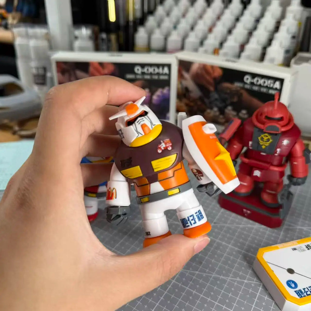 New Chonker RX-78-2 Magnetic Joint Assemble Mecha Action Figures Desktop Car Ornament Collectible Model Gift Surprise Toy