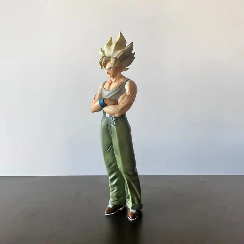 31cm Vf Civilian Clothes Son Goku Dragon Ball Anime Figures Boys Doll Decorative Statue Model Pvc Collection Toys Birthday Gifts