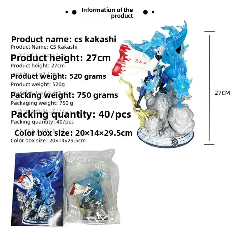 28 cm PVC Naruto Gk Anime Actionfigur Hatake Kakashi Spielzeugfigur Statue Ornament Sammlung Modell Decora Figur Weihnachtsgeschenk