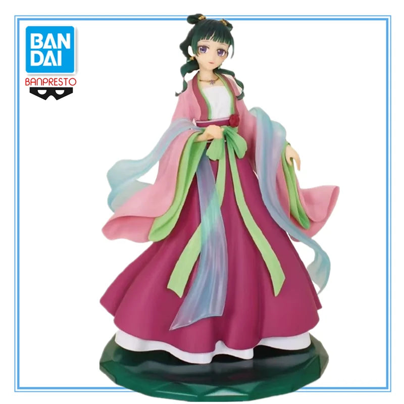 В наличност Оригинален BANDAI Дневниците на аптекаря Мао Мао Аниме Герой Модел Колекция Декорация за настолни играчки Фестивални подаръци