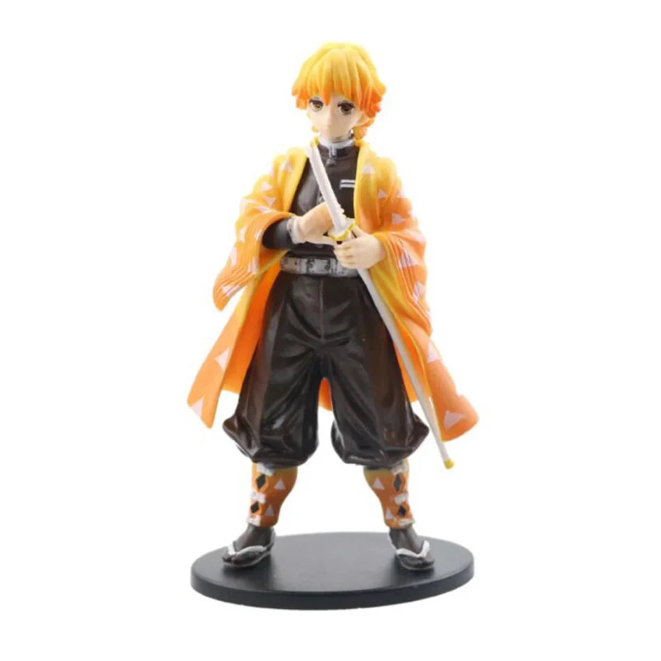 Anime Demon Slayer Action Figures Tanjirou Tomioka GiyuuZenitsu Kochou Nezuko Anime Figure Collect Kid Doll Toys for Children ﻿
