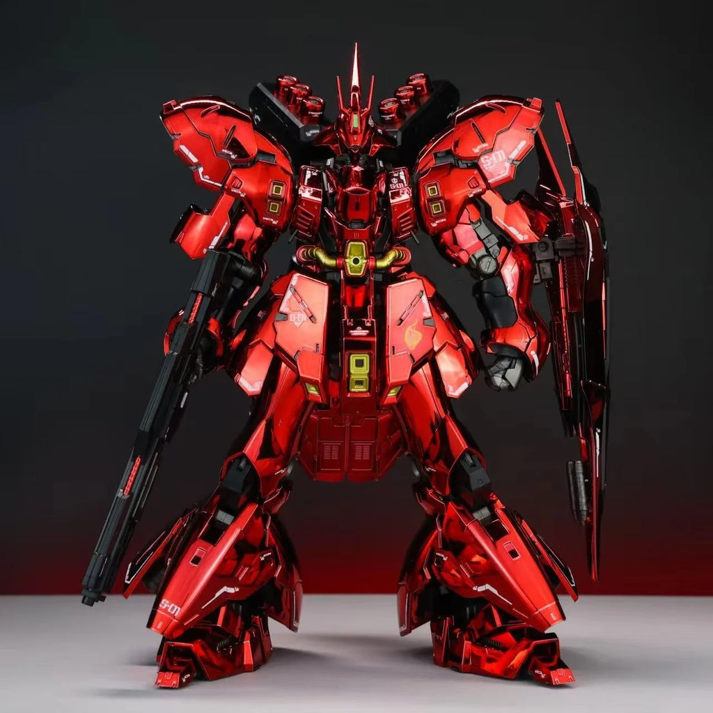 STAR Model RG 1/144 MSN-04 Sazabi Mirror Electroplating red Ver.Assembly Model Kits Anime Action Figure  Plastic Robot toys