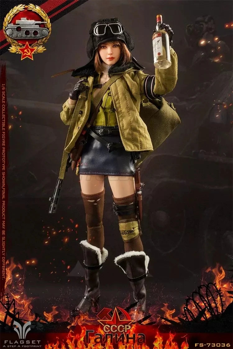 【MT】Original FLAGSET FS73036 Red Alert Soviet Tank Zhongwei 1/6 Action Figure Toy Collection