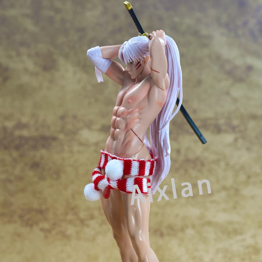 31 cm große Anime-Figur Inuyasha Sesshoumaru, sexy PVC-Actionfigur, Modellspielzeug, Sammlerstück, Weihnachts- oder Geburtstagsgeschenk