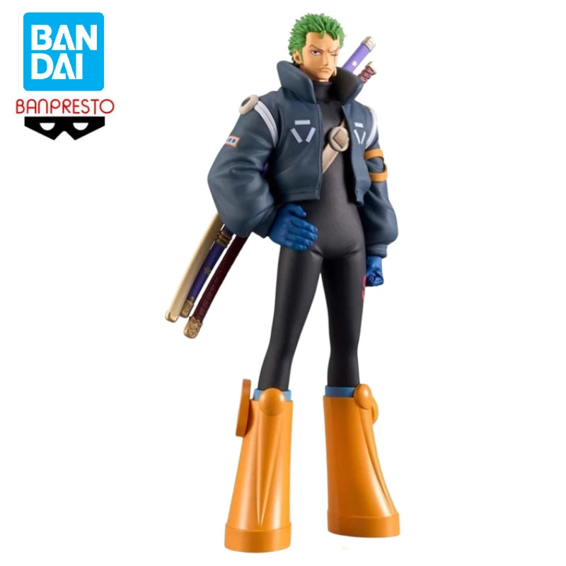 В наличност Bandai BANPRESTO DXF ONE PIECE The Grandline Series Egghead Roronoa Zoro Аниме екшън фигурка играчка подарък модел колекция