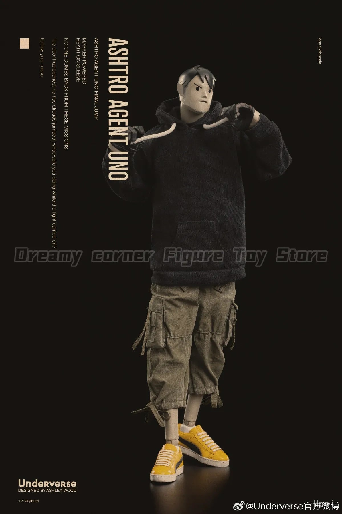 【In Stock】Original Underverse Ashtro Agent 1/6 Action Figure Toy Model Gift Collection