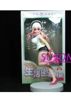 Originale, authentische 20 cm große Super Sonico Anime-Actionfigur – Sammlerstück für Kinder, Geburtstagsgeschenk