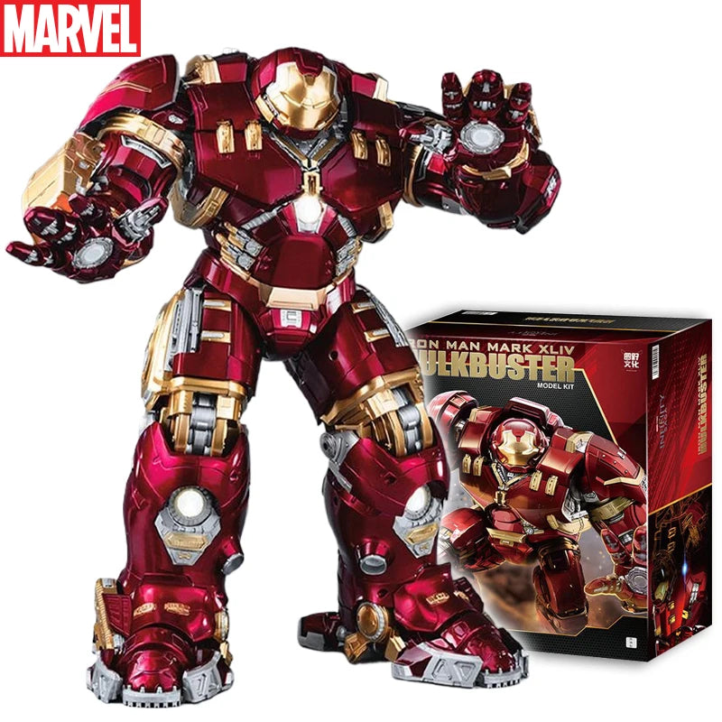 Fondjoy Marvel Anti-Hulk Armor Action Figure LED Light-Up Assemble Toy Model for Boys Movie Character Handmade Craft Toys Gift