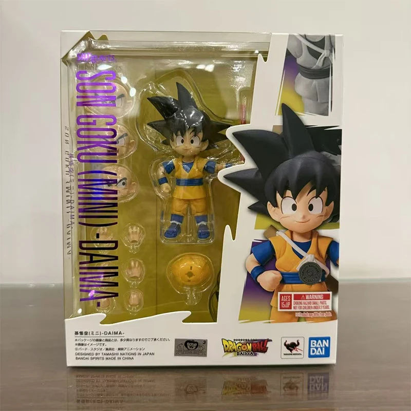 Original Bandai Genuine Figure Dragon Ball DAIMA Model Kit SHF Son Goku MINI DAIMA Collection Action Figure Model Toys Gifts