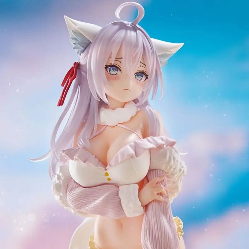 New 25cm Anime Shy Girl Next To The Table Alya Fox Girl Sexy Ornament Collectible Figure Bikini Beach Adult Model Toy Gift Fans