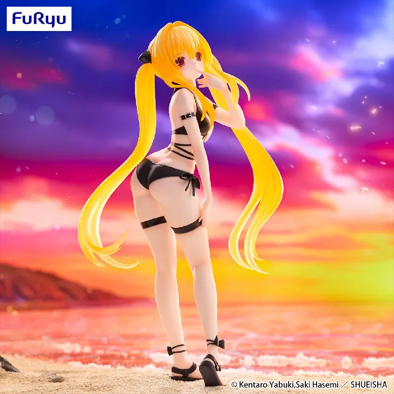 [Original Genuine] In Stock Furyu The Animation To Love-Ru Darkness Trio-Try-It Figure Golden Darkness PVC Figure Model Toys