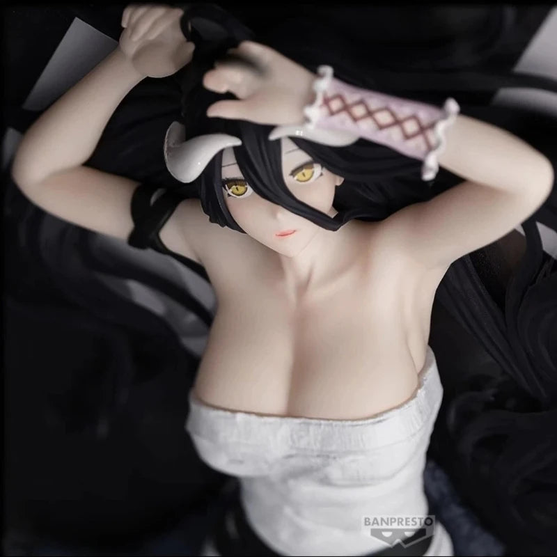 In Stock Bandai Original Banpresto Overlord Relax Time Roll Bandage Ver Albedo 20Cm Action Figurine Model Collections Gifts Toys