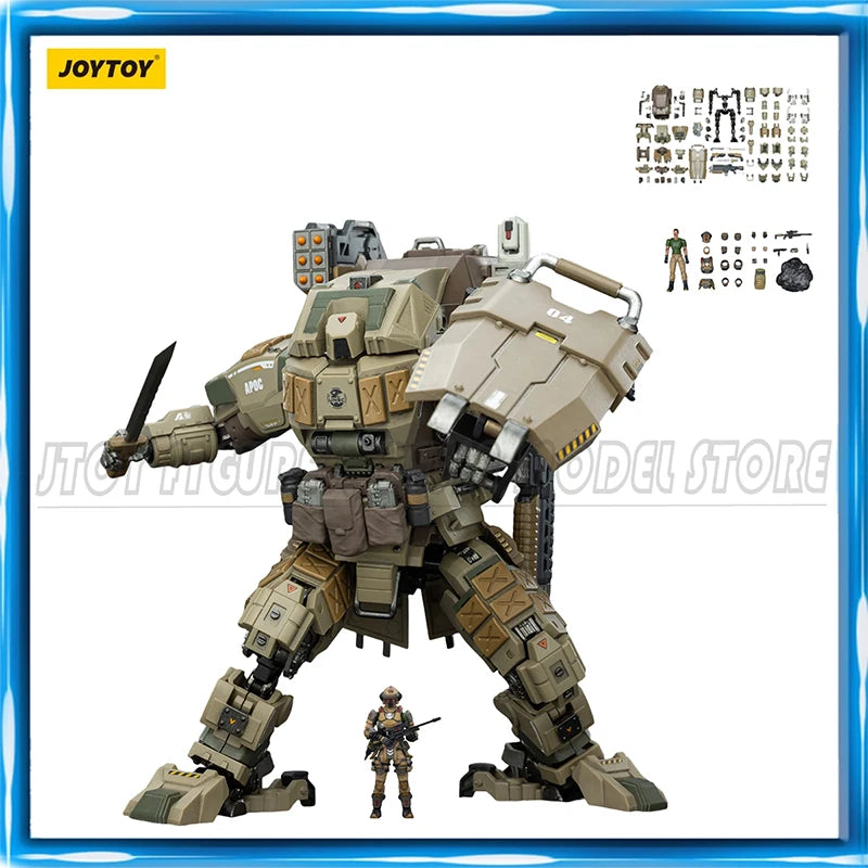 JOYTOY 1/25 Action Figure APOC Series Iron Vanguard Heavy Assault Mech UNSC Sniper Ivan Anime figures Toys