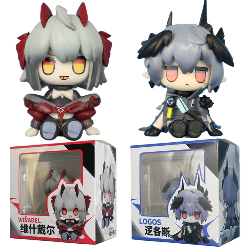 Arknights Logos Anime Game Figure Civilight Eterna/Wiš'adel Action Figure Lappland/Amiya/Texas Figure Collectible Model Doll Toy