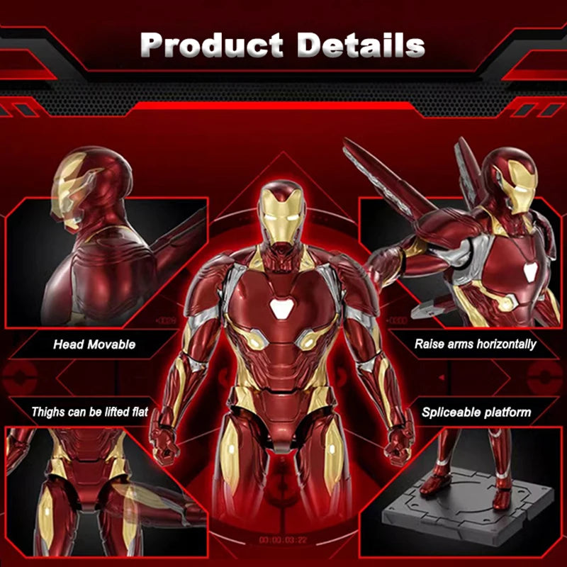 Marvel Thor Building Blocks Joint Movable Toy 1/12 Model Assembly Kit Disney Anime Figure Educational Gift For Kids PVC Material