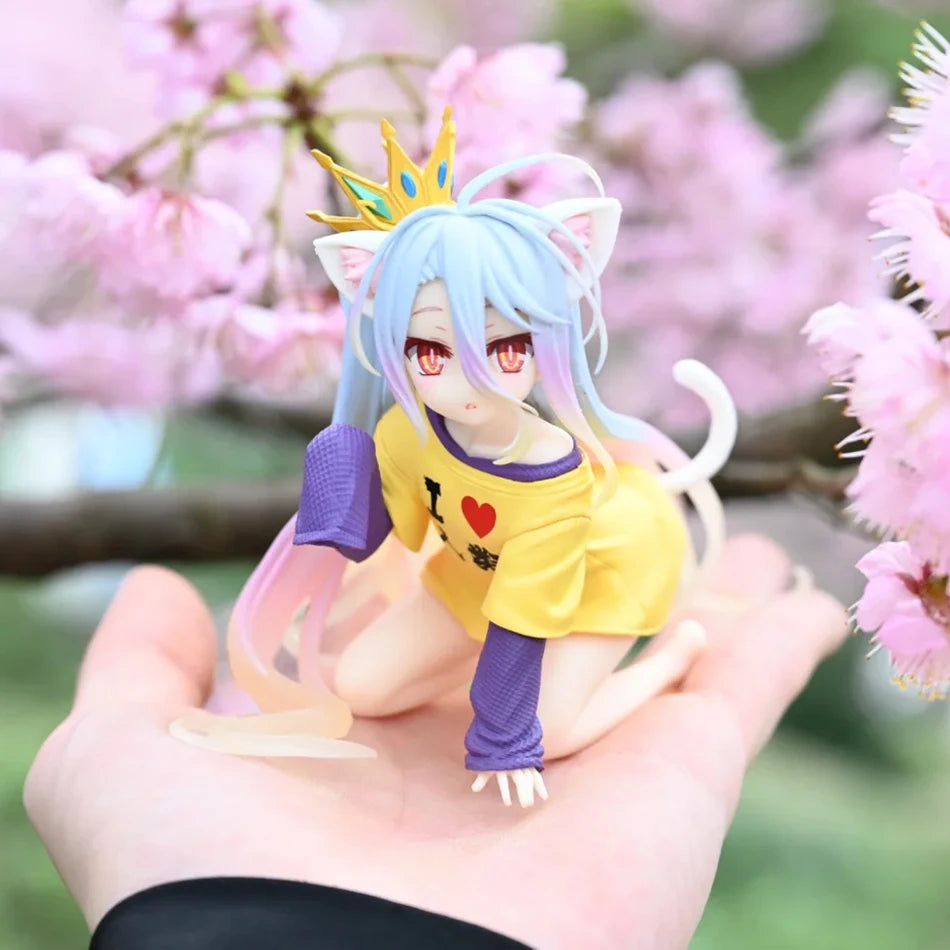 Hot Anime Figure NO GAME NO LIFE Action Figures Shiro Animation Figures Ornaments Collection Models Toys Gifts