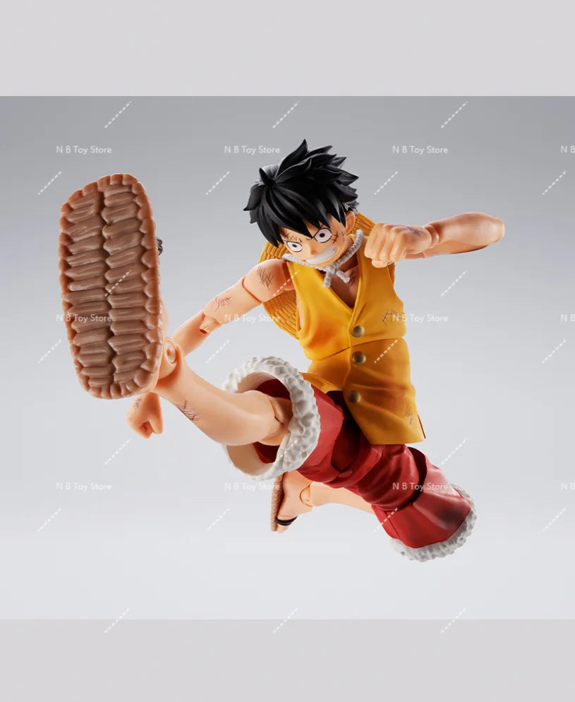 Bandai S.H.Figuarts One Piece SHF Monkey D Luffy Battle At Best Mobile Anime Action Figure Model Toy Collection Gifts