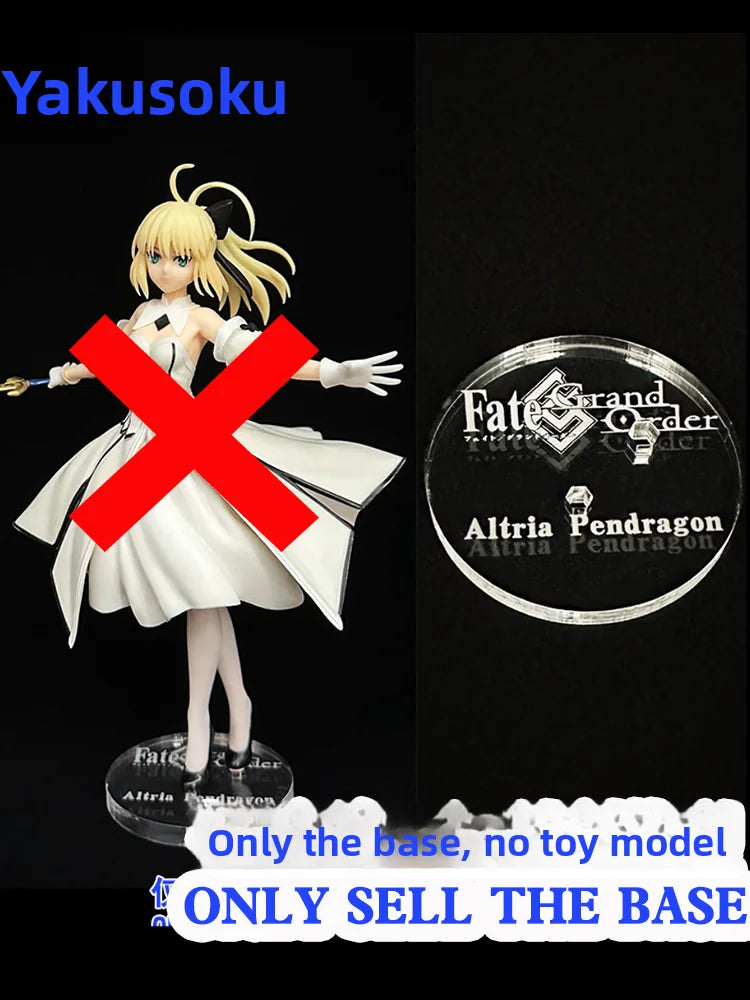 Acryl-Sockel für Sega Bay Arthur Liliya Fate Underbase Holder, Sammlerfigur für Erwachsene, Anime-Spielzeug, statisches Modell