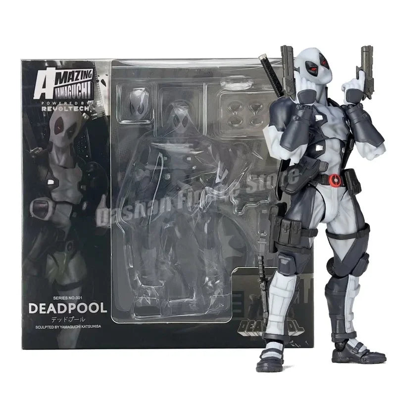 Erstaunliche Yamaguchi 025EX Deadpool 3 Actionfigur PVC-Kollektion 15 cm Revoltech Wade Winston Wilson Bewegliche Figuren Modellspielzeug