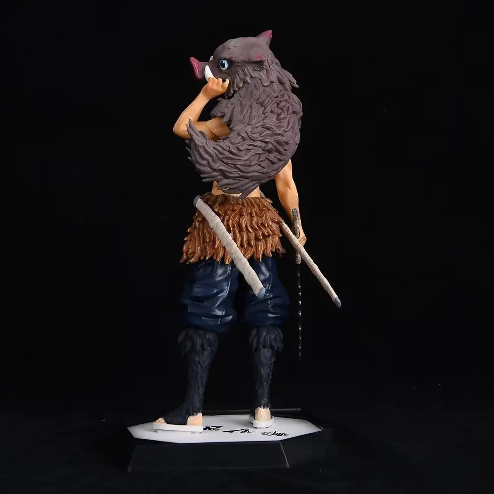 30CM Anime Demon Slayer Hashibira Inosuke Stehende Haltung Actionfiguren PVC Modell Desktop Dekoration Spielzeug Puppengeschenke
